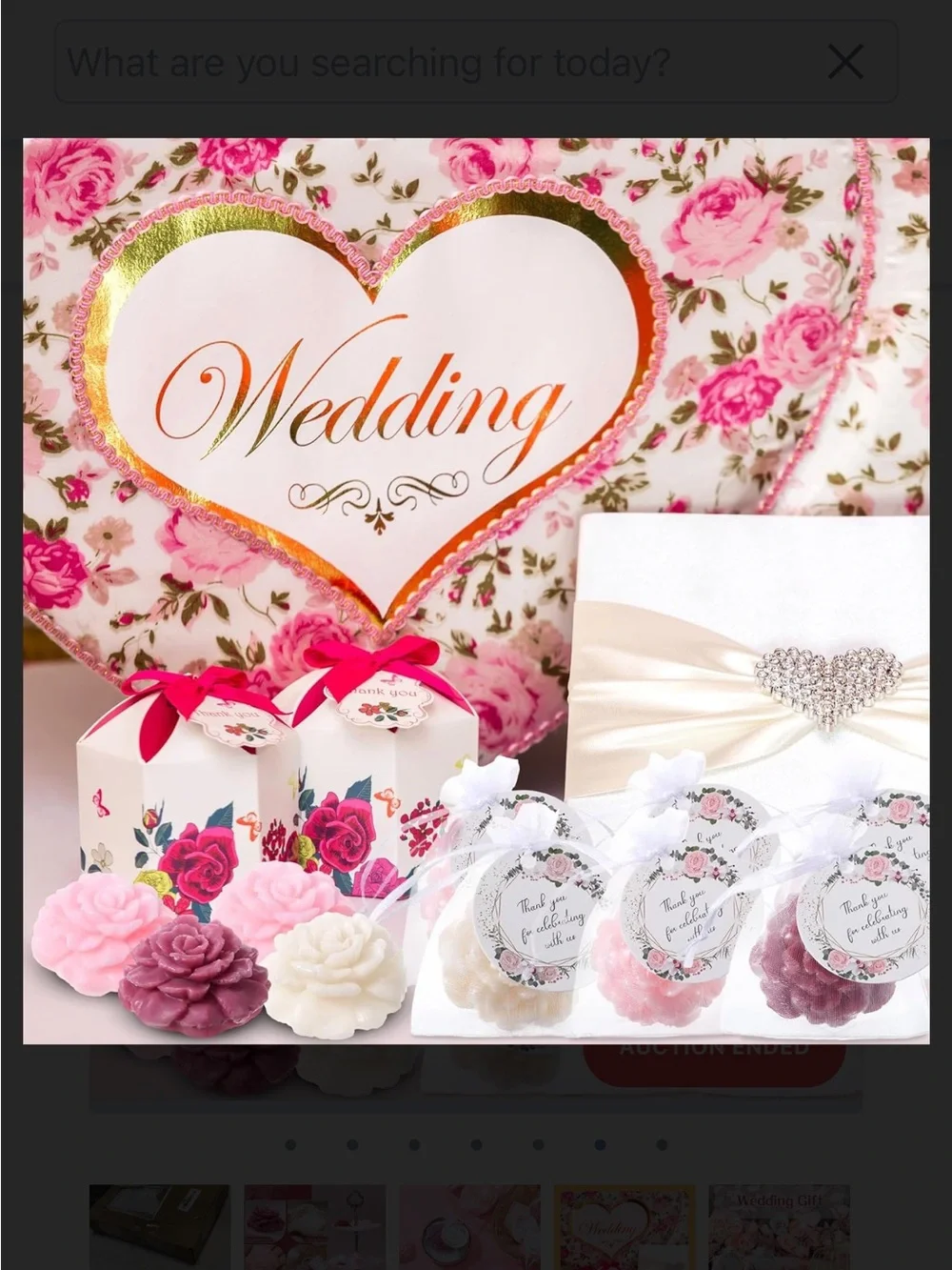 24 Rose scented wedding favor soaps  (white, light pink, and dark pink)